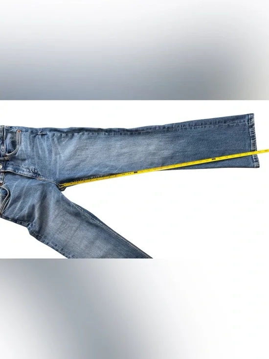 Zara Women’s mid-rise slim-fit bootcut jeans medium blue wash Size 6 - Picture 5 of 5